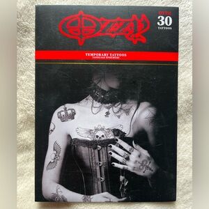 NWT. 🦇⚰️🖤OZZY OSBOURNE Temporary Tattoos Set of 30+ SOLD OUT ☠️⚡️